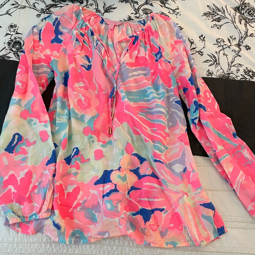 Lilly Pulitzer long sleeved blouse